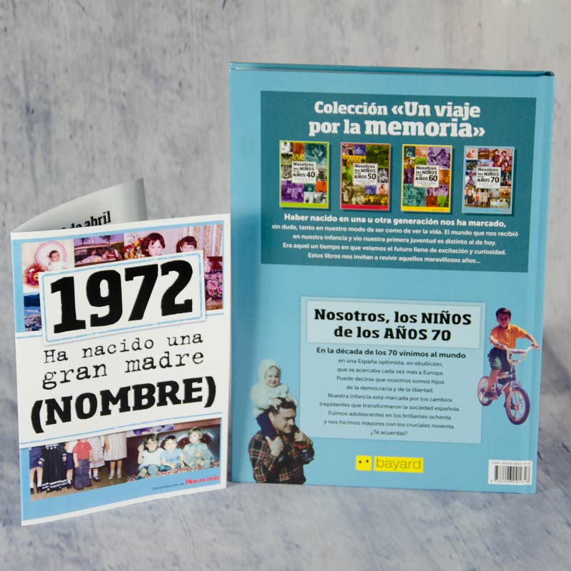 Regalos personalizados: Libro de nacimiento 1970 "Una gran madre": Libro de nacimiento 1970 "Una gran madre"