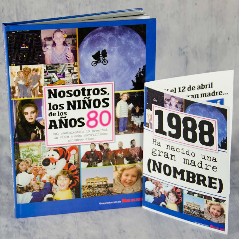 Regalos personalizados: Libro de nacimiento 1980 "Una gran madre": Libro de nacimiento 1980 "Una gran madre"