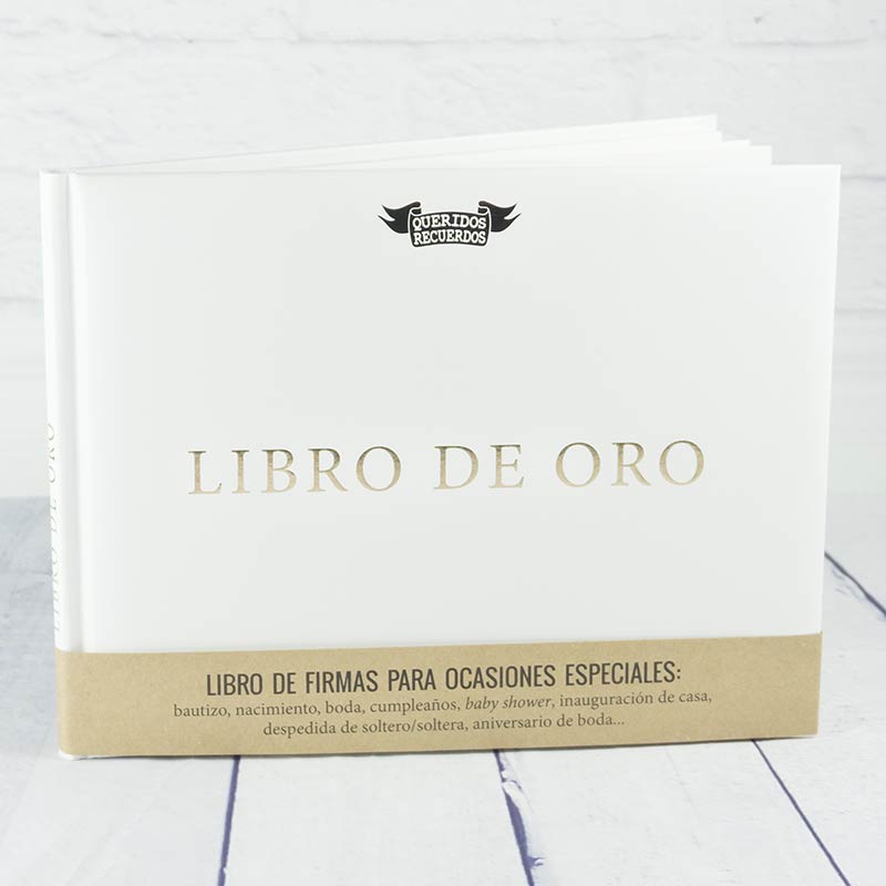 Regalos personalizados: Libros personalizados: Libro de Oro con tarjeta personalizada