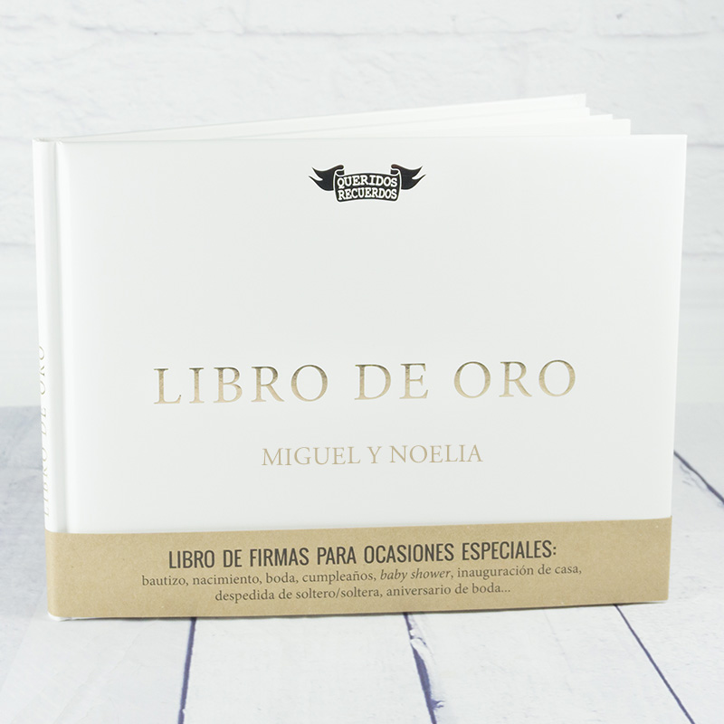 Regalos personalizados: Libros personalizados: Libro de Oro grabado