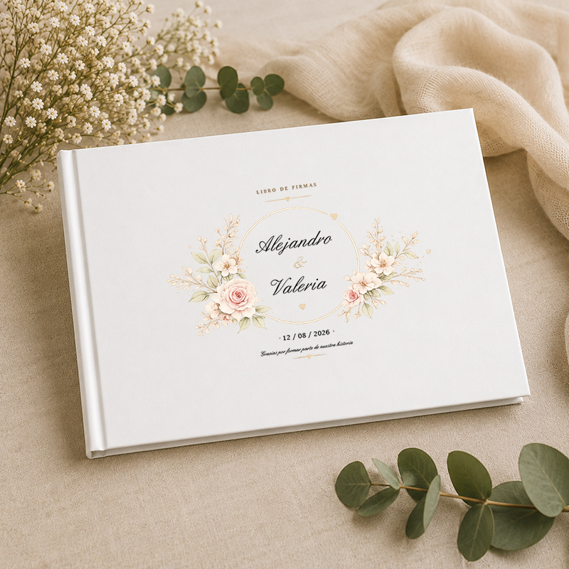 Regalos personalizados: Top ventas: Libro firmas de boda personalizado