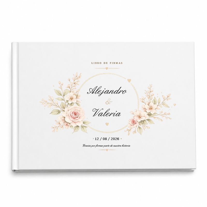 Regalos personalizados: Top ventas: Libro firmas de boda personalizado