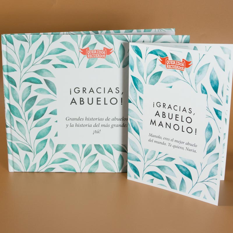 Regalos personalizados: Regalos con nombre: Libro ¡Gracias, abuelo! con tarjeta personalizada