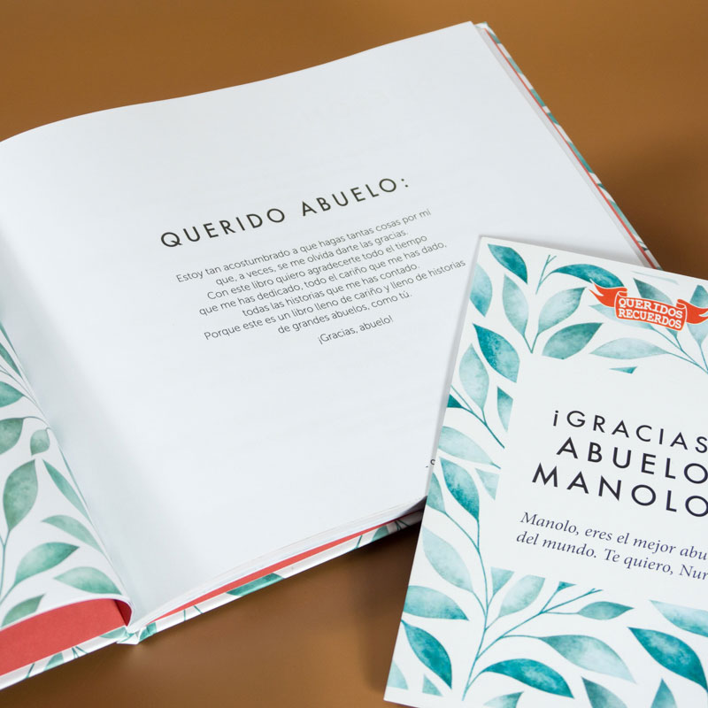 Regalos personalizados: Regalos con nombre: Libro ¡Gracias, abuelo! con tarjeta personalizada