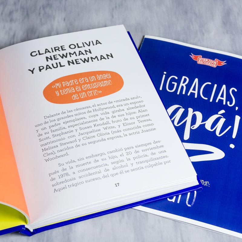 Regalos personalizados: Regalos con nombre: Libro ¡Gracias, papá! con tarjeta personalizada