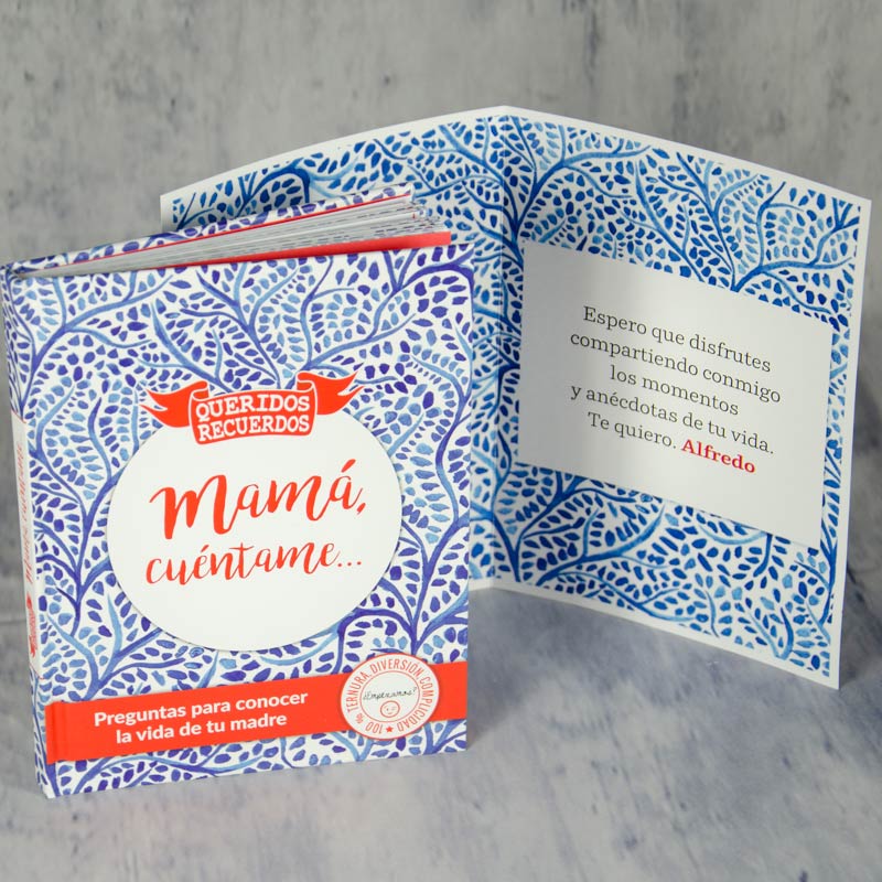 Regalos personalizados: Regalos con nombre: Libro Mamá cuéntame con tarjeta personalizada