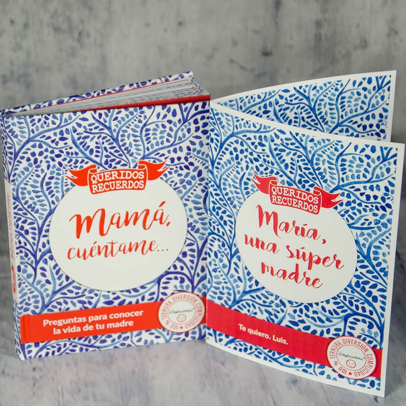 Regalos personalizados: Regalos con nombre: Libro Mamá cuéntame con tarjeta personalizada