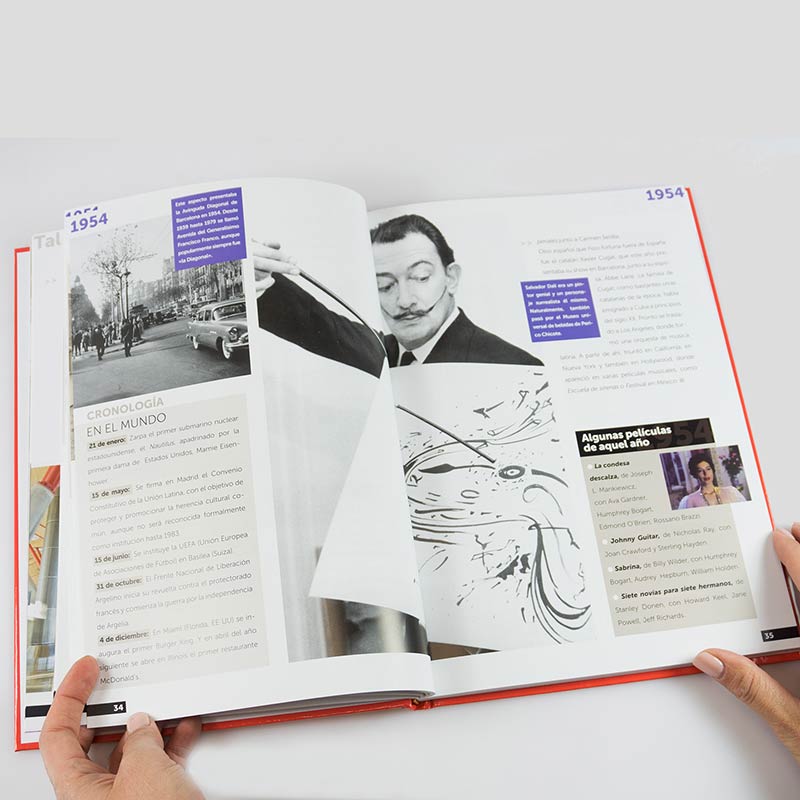 Regalos personalizados: Libros personalizados: Libro "Nosotros, los Niños de los años 50" personalizado