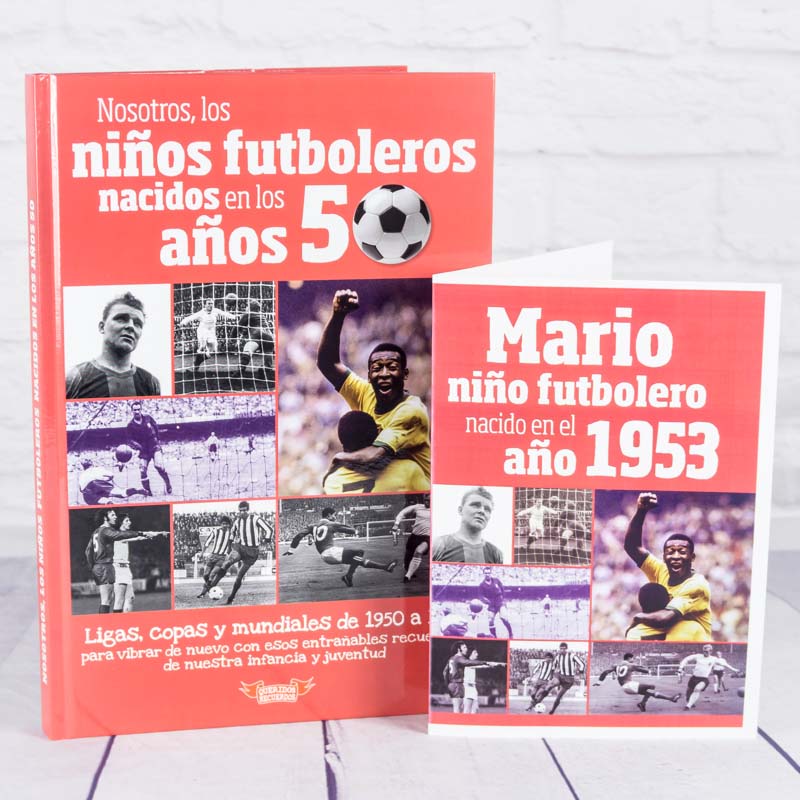 Regalos personalizados: Regalos con nombre: Libro para futboleros nacidos en 1953