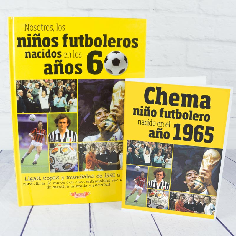 Regalos personalizados: Regalos con nombre: Libro para futboleros nacidos en 1965