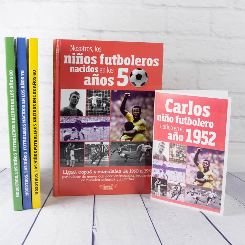 Regalos personalizados: Rebajas: Libro fútbol año de nacimiento