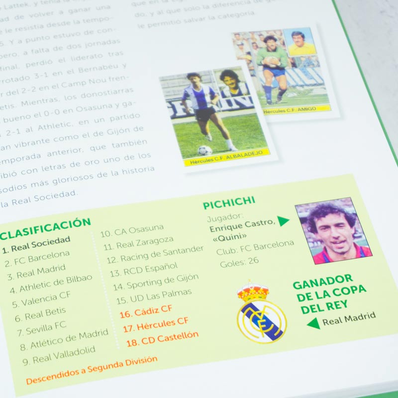 Regalos personalizados: Regalos con nombre: Libro 'Nosotros, los niños futboleros' con tarjeta 1986