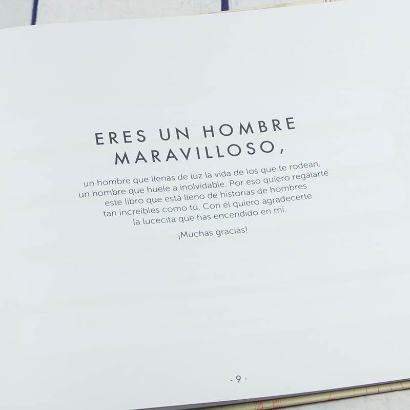 Regalos personalizados: Regalos con nombre: Libro 'Para un hombre maravilloso'
