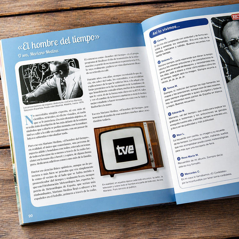 Regalos personalizados: Libros personalizados: Libro Queridos Recuerdos de los a&ntilde;os 50 y 60 personalizado