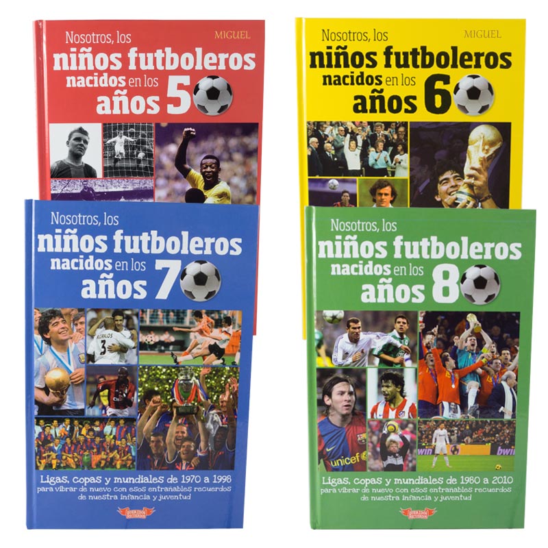 Regalos personalizados: Libros personalizados: Libro recuerdos de fútbol de tu infancia grabado