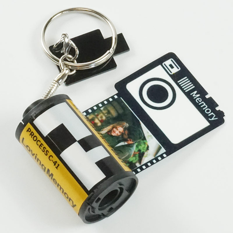 Regalos personalizados: Regalos con fotos: Llavero carrete de fotos personalizado