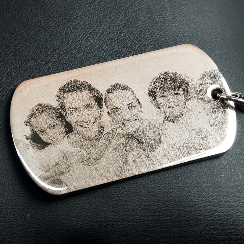 Regalos personalizados: Llaveros personalizados: Llavero con foto grabada