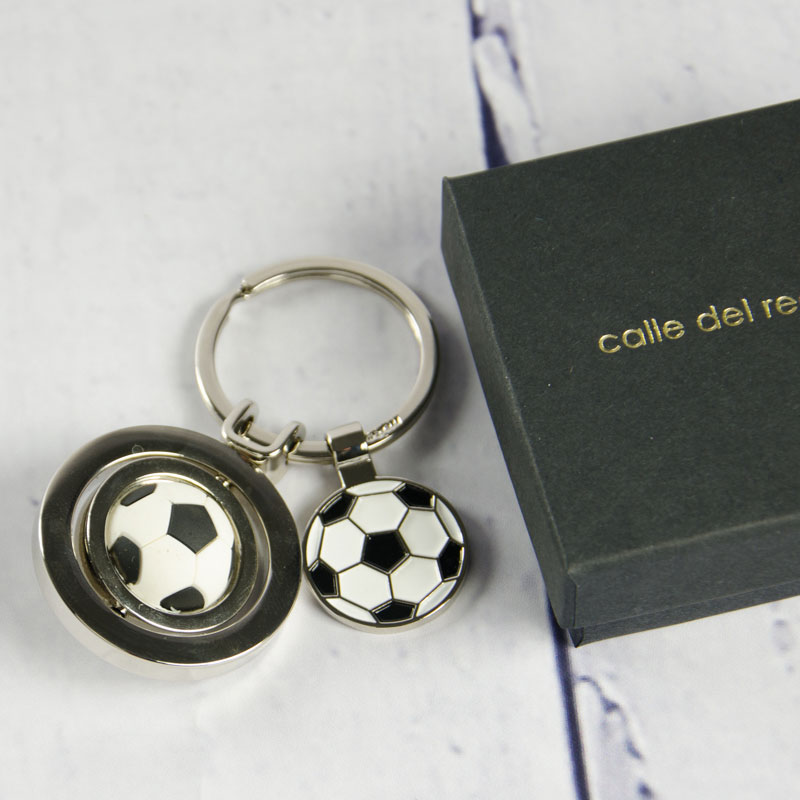 Regalos personalizados: Joyas personalizadas: Llavero fútbol grabado