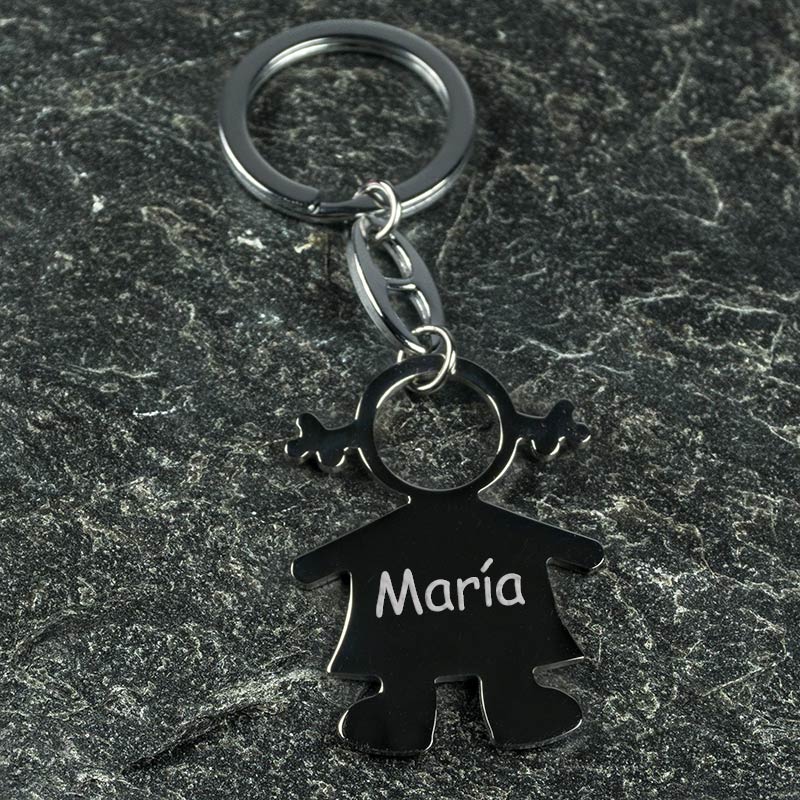Regalos personalizados: Llaveros personalizados: Llavero ni&ntilde;a grabado
