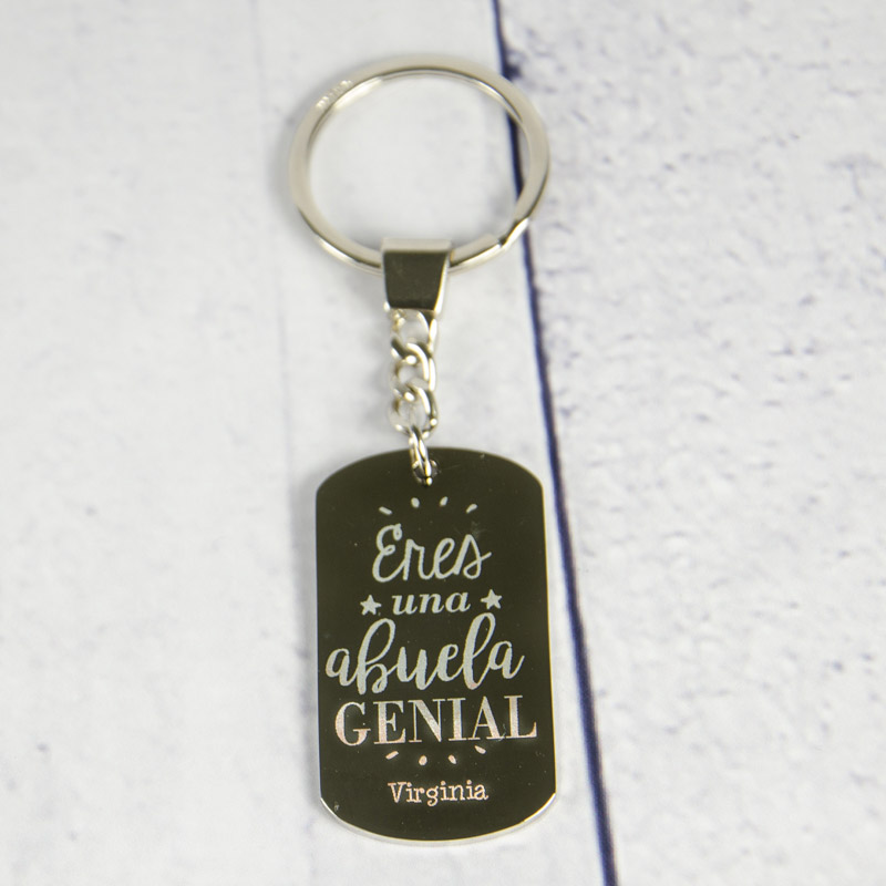 Regalos personalizados: Llaveros personalizados: Llavero personalizado Eres una abuela genial