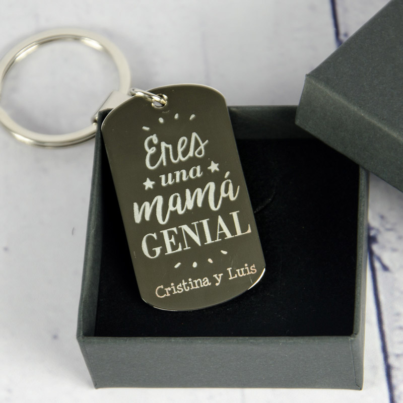 Regalos personalizados: Llaveros personalizados: Llavero personalizado Eres una mamá genial