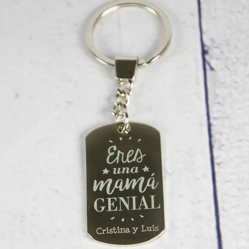 Regalos personalizados: Llaveros personalizados: Llavero personalizado Eres una mamá genial