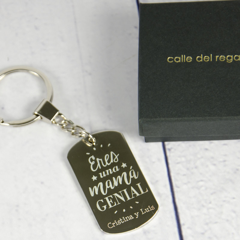 Regalos personalizados: Llaveros personalizados: Llavero personalizado Eres una mamá genial