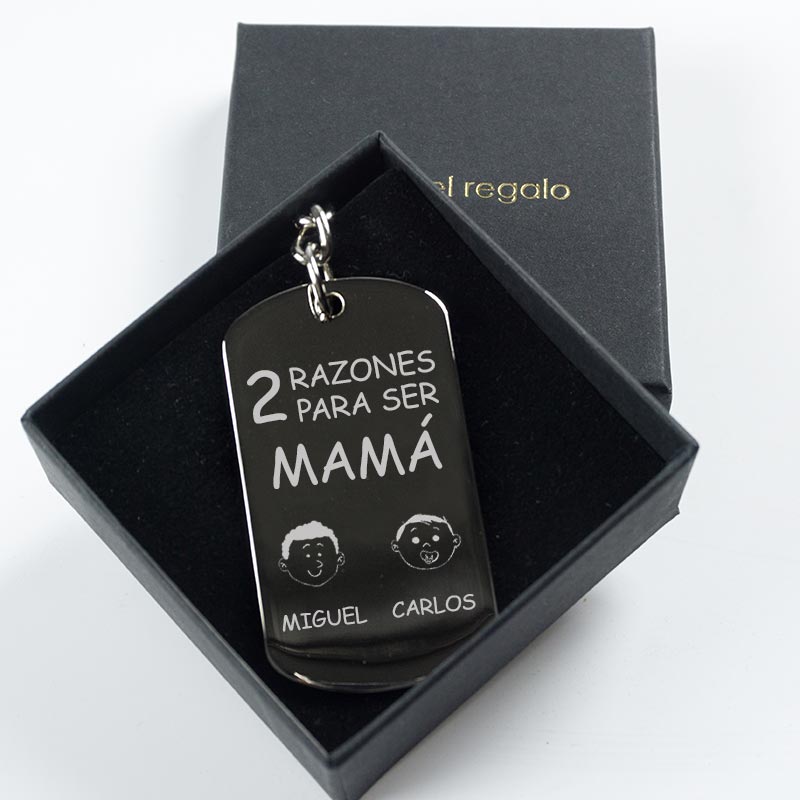 Regalos personalizados: Llaveros personalizados: Llavero razones para ser mamá