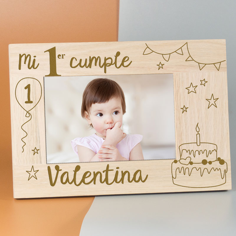 Regalos personalizados: Diseño y decoración: Marco de fotos infantil personalizado para cumple