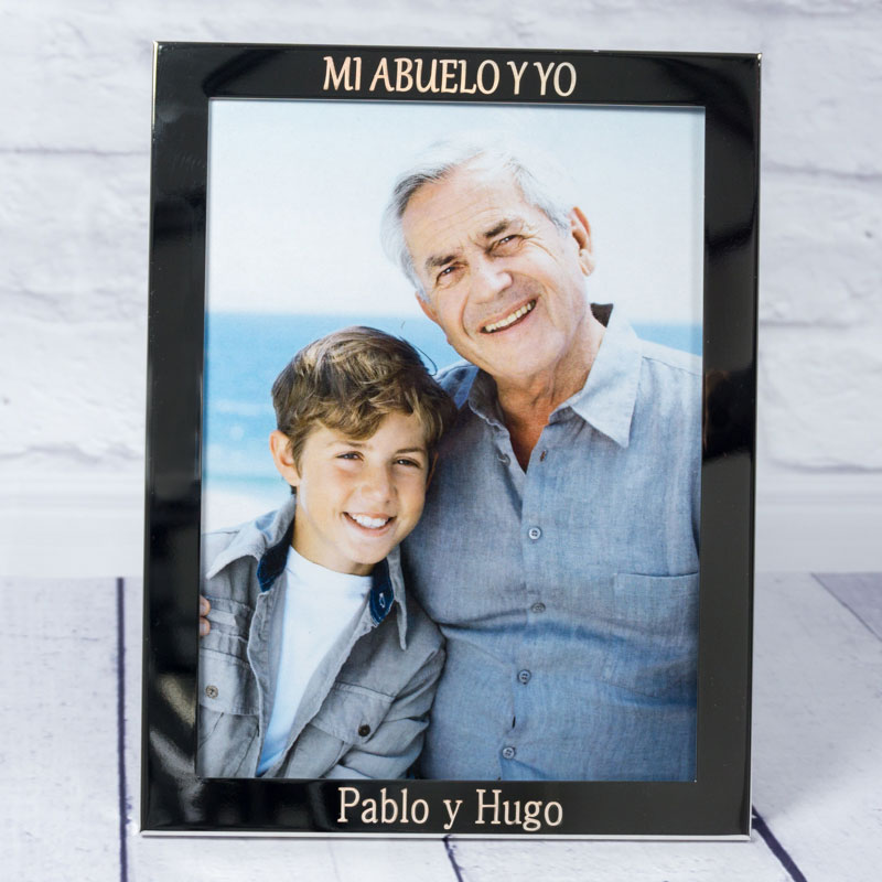 Regalos personalizados: Diseño y decoración: Marco de fotos para abuelo grabado