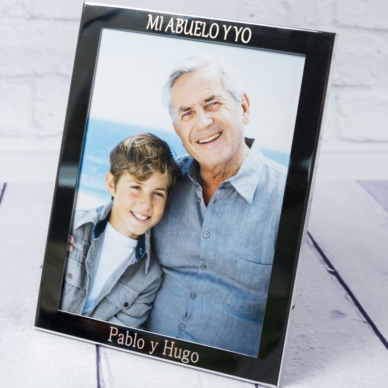 Regalos personalizados: Diseño y decoración: Marco de fotos para abuelo grabado