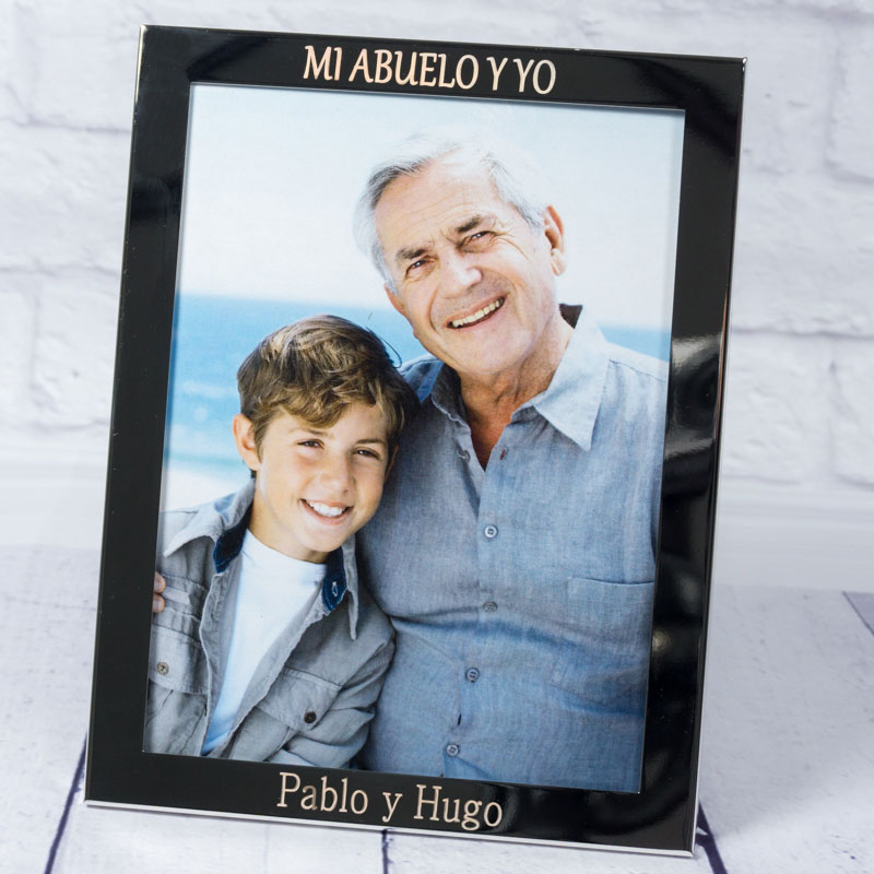 Regalos personalizados: Diseño y decoración: Marco de fotos para abuelo grabado