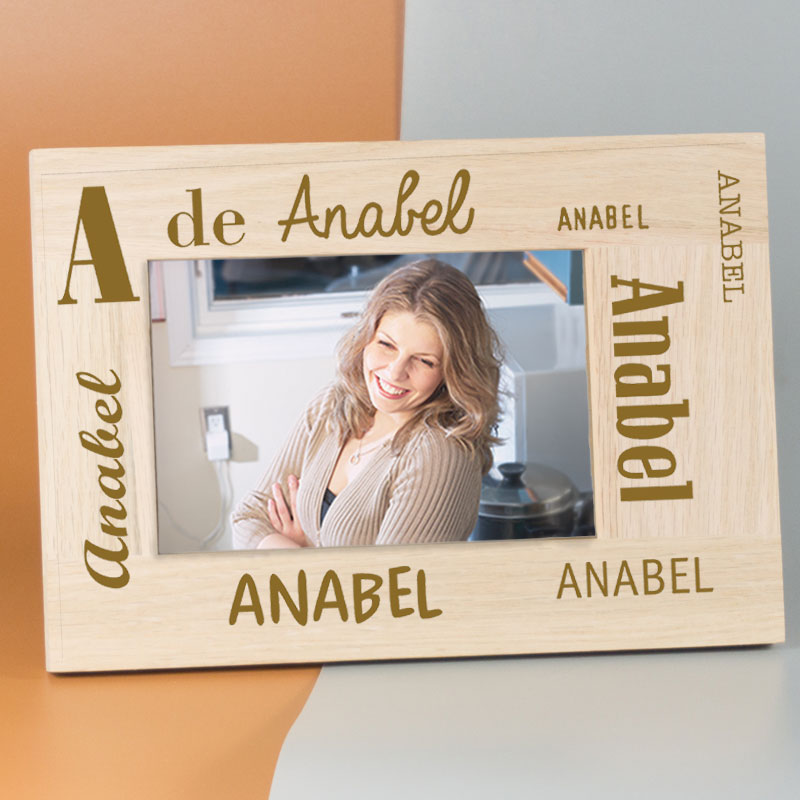 Regalos personalizados: Diseño y decoración: Marco de fotos personalizado con nombre