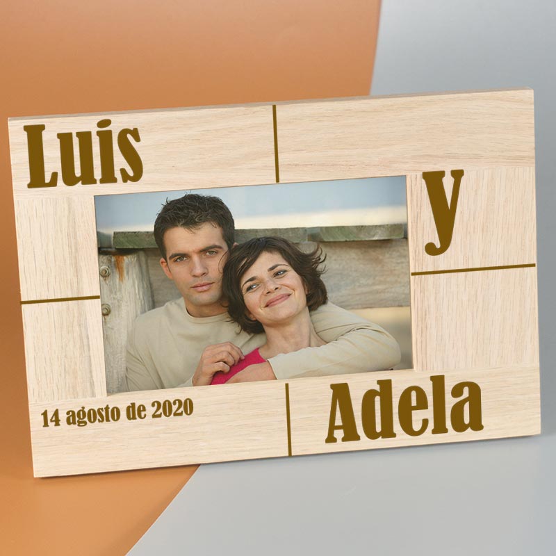 Regalos personalizados: Diseño y decoración: Marco de fotos personalizado para enamorados