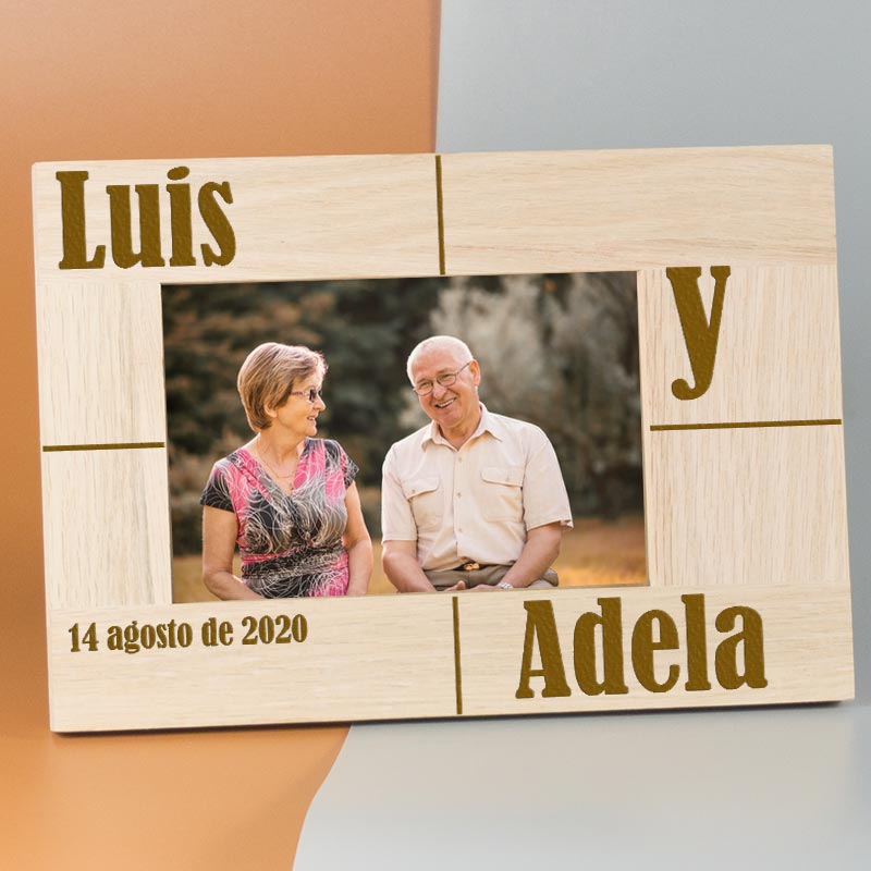 Regalos personalizados: Diseño y decoración: Marco de fotos personalizado para enamorados