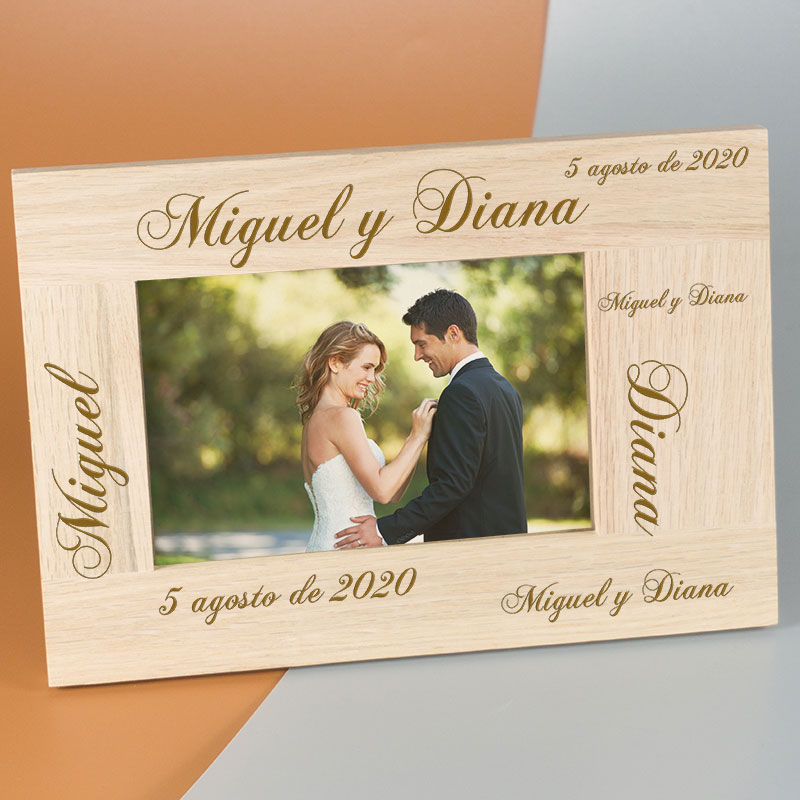 Regalos personalizados: Diseño y decoración: Marco de fotos personalizado para pareja