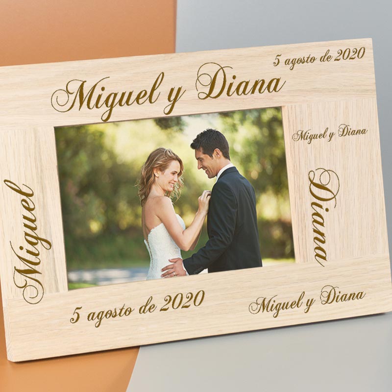 Regalos personalizados: Diseño y decoración: Marco de fotos personalizado para pareja