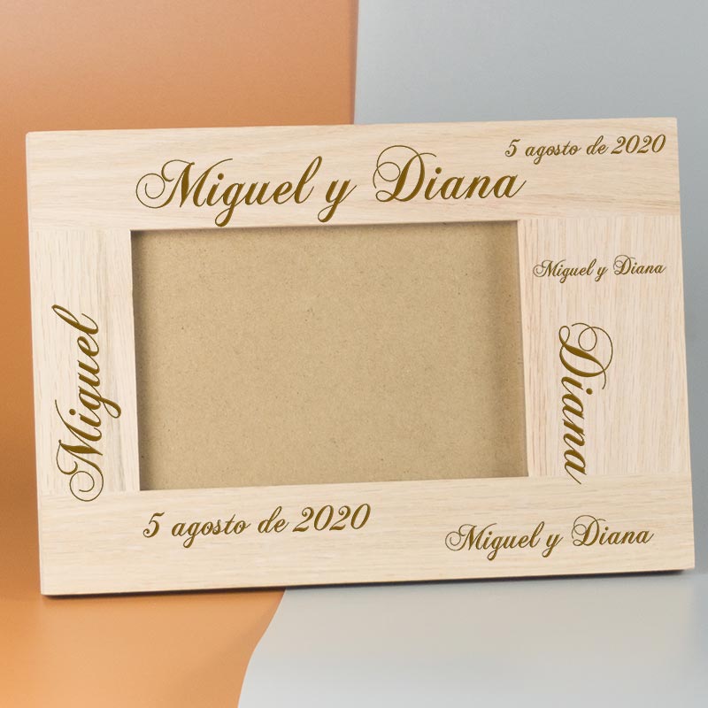 Regalos personalizados: Diseño y decoración: Marco de fotos personalizado para pareja