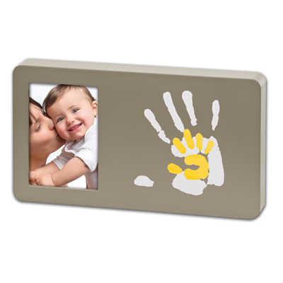 Regalos personalizados: Diseño y decoración: Marco dos huellas pintadas Baby Art y una foto