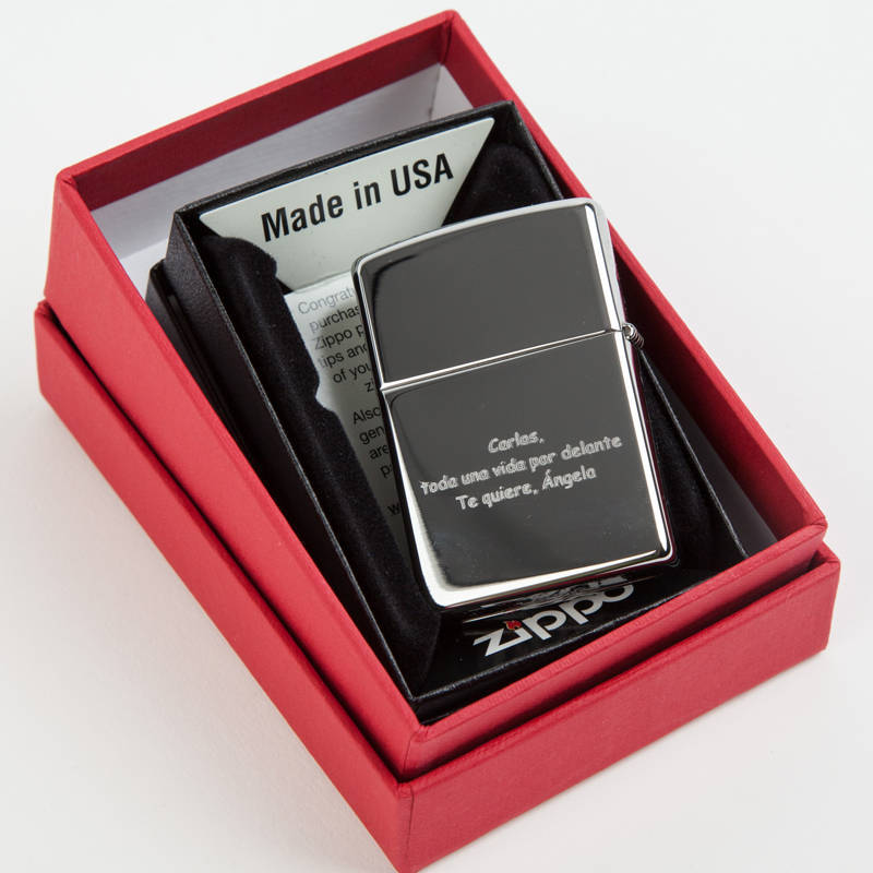 Mechero grabado tipo zippo, graba una foto o texto , ideal para regalar