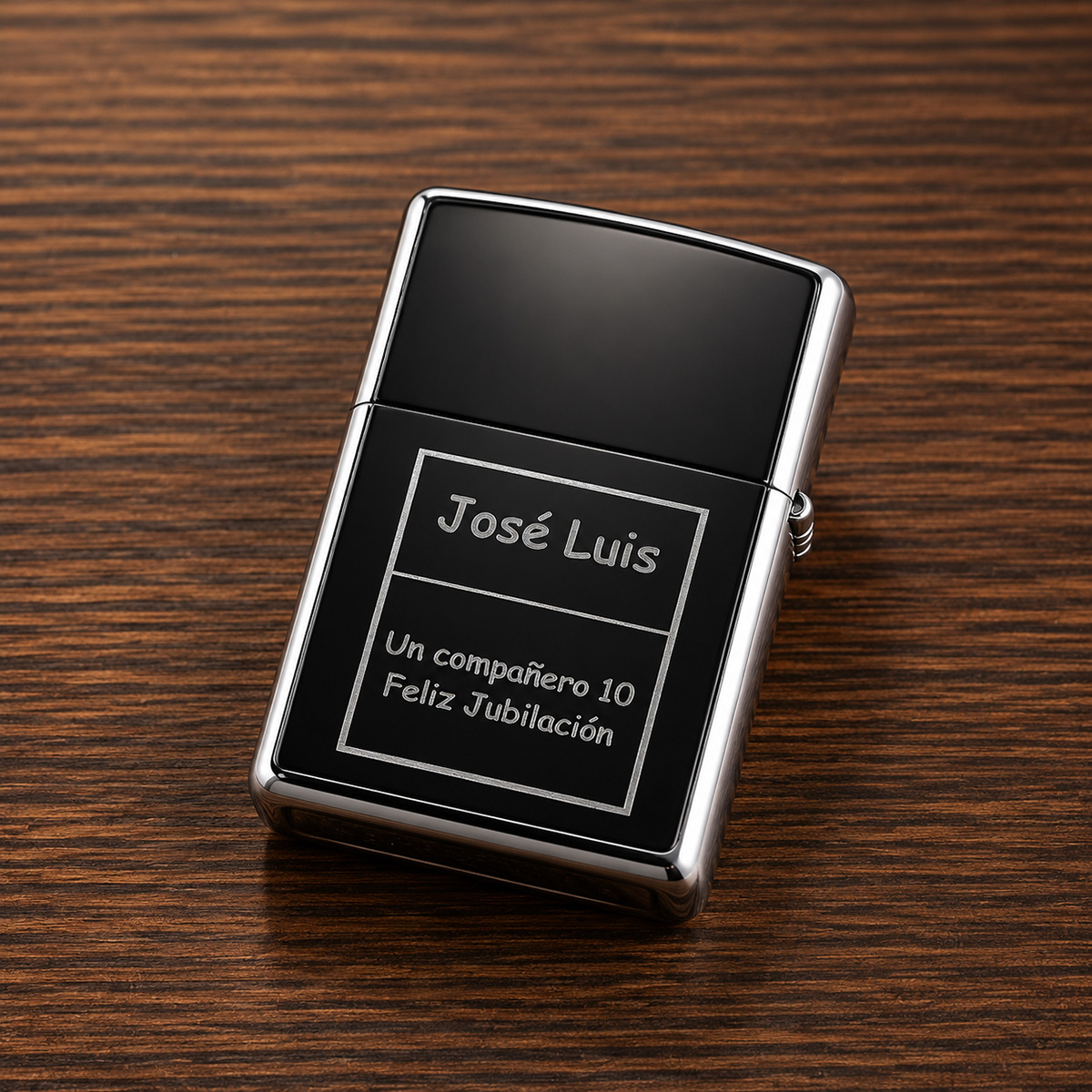 Mechero Zippo "Jubilaci&oacute;n" grabado