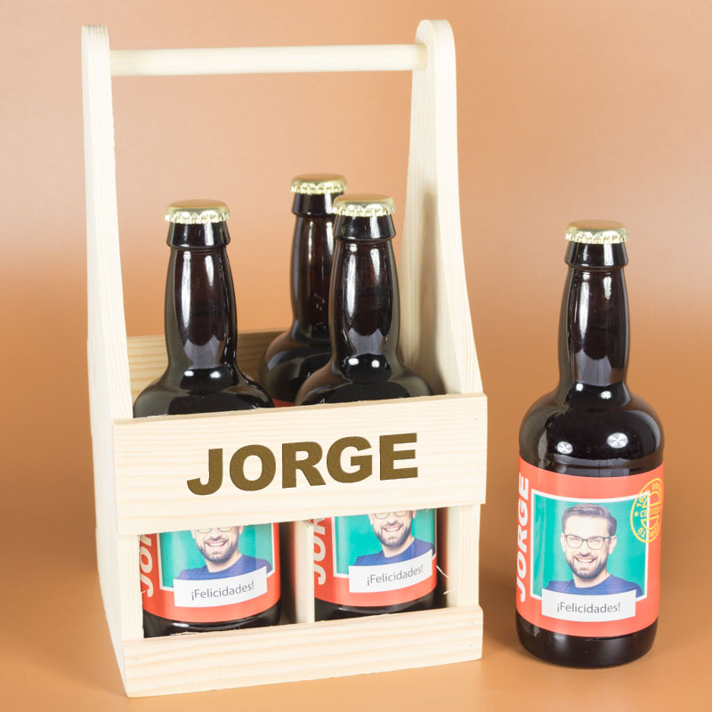 Regalos personalizados: Bebidas personalizadas: Pack de Cervezas personalizadas '100% Original'