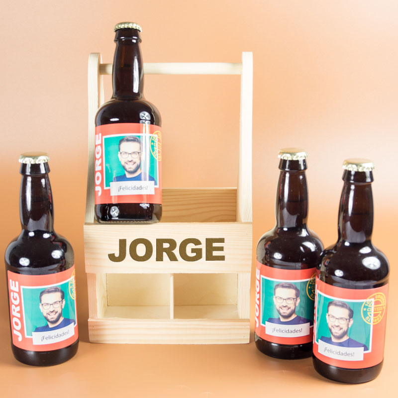 Regalos personalizados: Bebidas personalizadas: Pack de Cervezas personalizadas '100% Original'