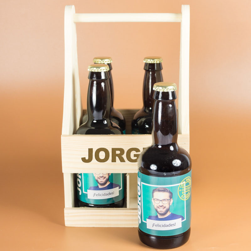 Regalos personalizados: Bebidas personalizadas: Pack de Cervezas personalizadas con foto