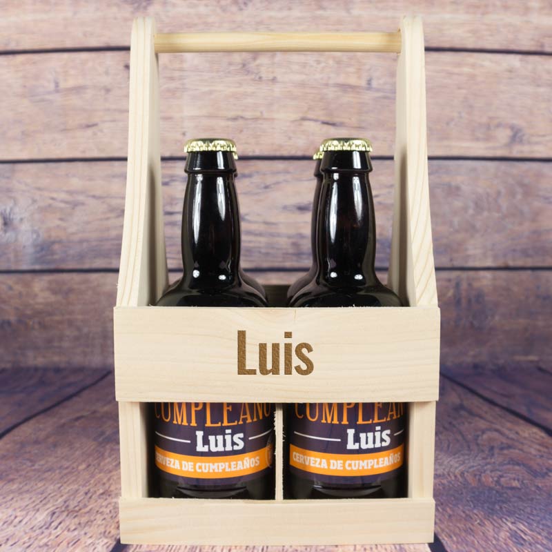 Regalos personalizados: Bebidas personalizadas: Pack de cervezas personalizadas 'Cumpleaños'