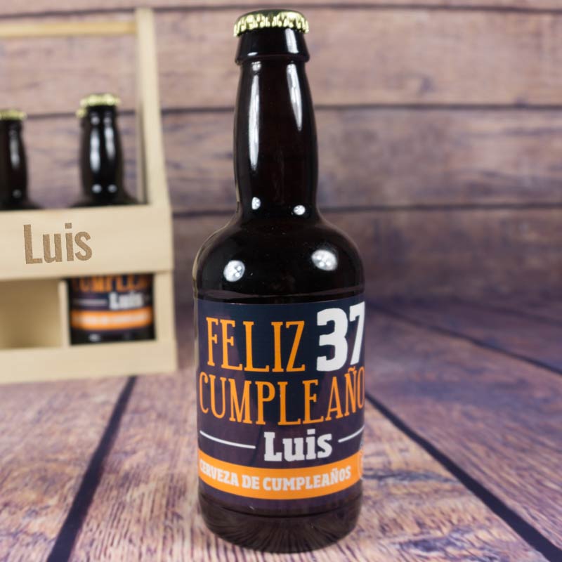 Regalos personalizados: Bebidas personalizadas: Pack de cervezas personalizadas 'Cumpleaños'