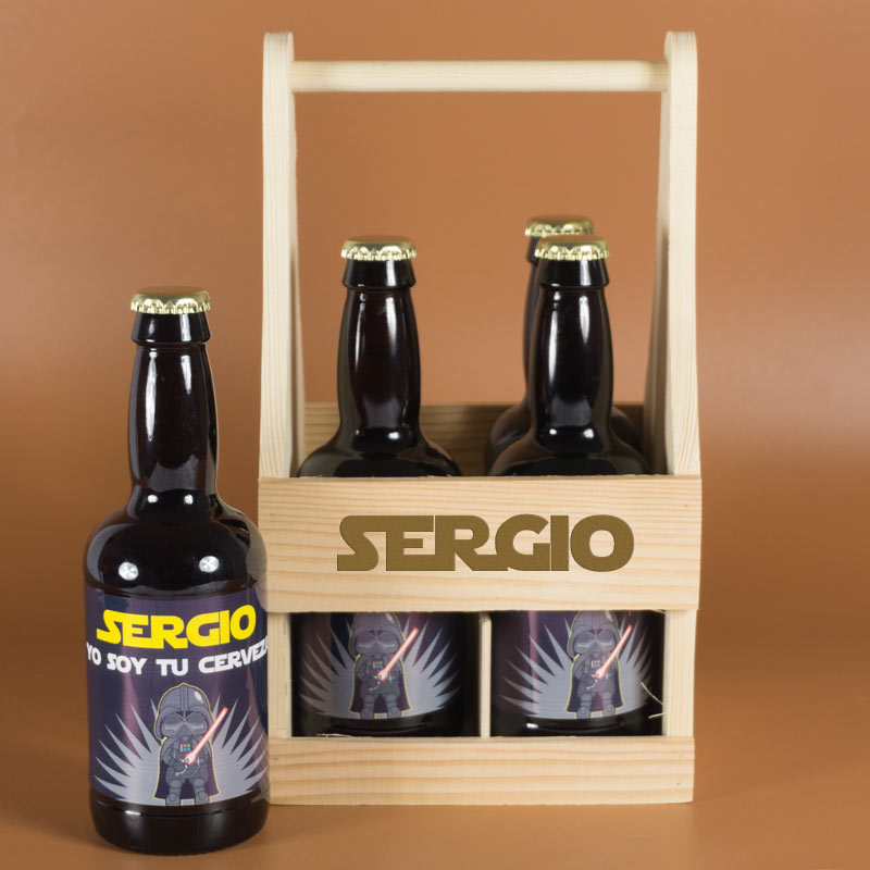 Regalos personalizados: Bebidas personalizadas: Pack de Cervezas personalizadas divertidas