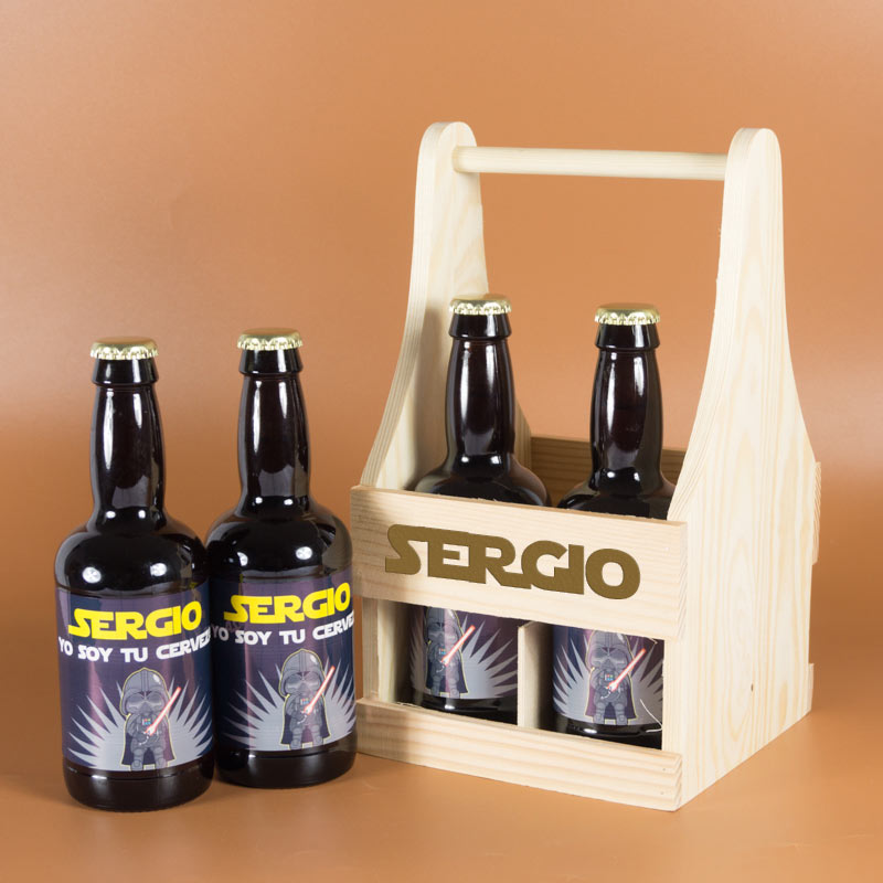 Regalos personalizados: Bebidas personalizadas: Pack de Cervezas personalizadas divertidas