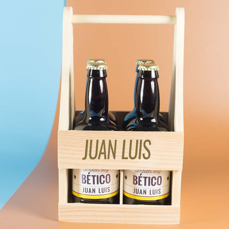 Regalos personalizados: Bebidas personalizadas: Pack de cervezas personalizadas 'No solo soy perfecto'