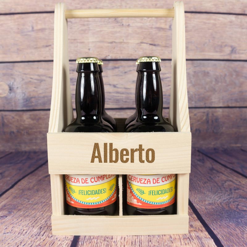 Regalos personalizados: Bebidas personalizadas: Pack de cervezas personalizadas para cumpleaños